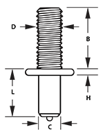 Drawn Arc Collor Stud Diagram